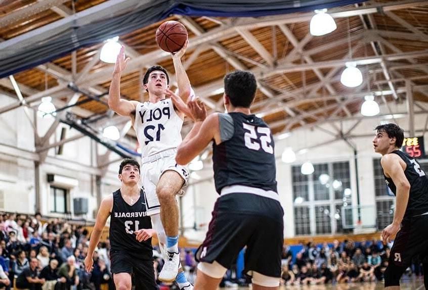 Poly Prep Boys Basketball in action on the court